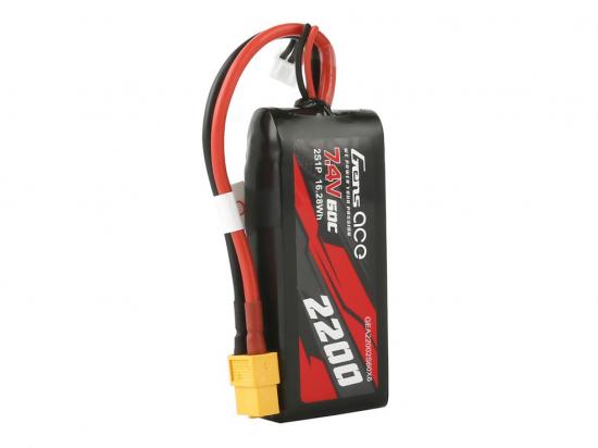 Gens Ace LiPo - 2S 7.4V 2200mah 60C with XT60