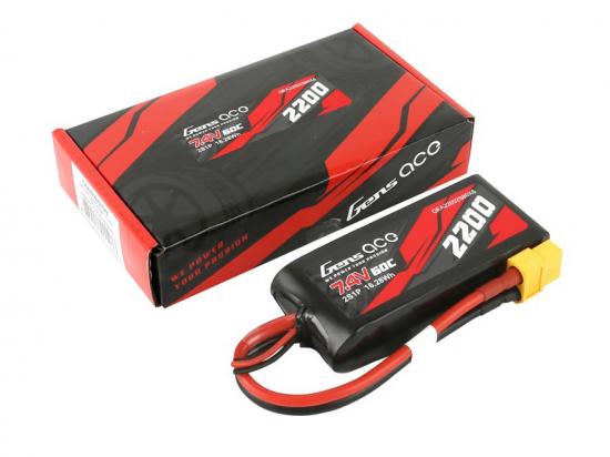 Gens Ace LiPo - 2S 7.4V 2200mah 60C with XT60
