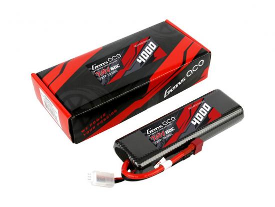 Gens Ace Hard Case Bashing Series LiPo - 2S 7.4V 4000mAh 60C - Deans