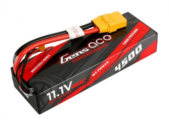 Gens Ace Hard Case LiPo - 3S 11.1V 4500mAh 60C with XT90
