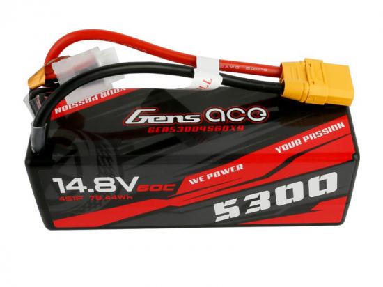 Gens Ace LiPo - 4S 14.8V 5300mAh 60C with XT90
