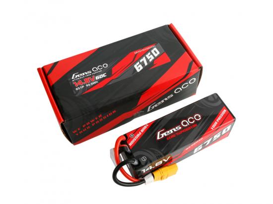 Gens Ace Hard Case LiPo - 4S 14.8V 6750mAh 60C with XT90