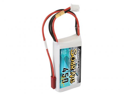 Gens Ace LiPo - 3S 11.1V 450mAh 30C Soaring with JST-SYP