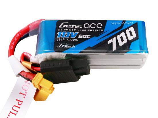 Gens Ace G-Tech LiPo - 3S 11.1V 700mAh 60C with XT30