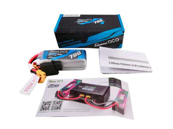 Gens Ace G-Tech LiPo - 3S 11.1V 700mAh 60C with XT30
