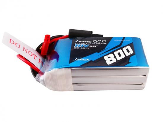 Gens Ace G-Tech LiPo - 3S 11.1V 800mAh 45C - JST
