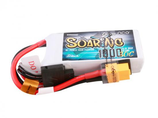 Gens Ace G-Tech LiPo - 3S 11.1V 1000mAh 30C Soaring with XT60