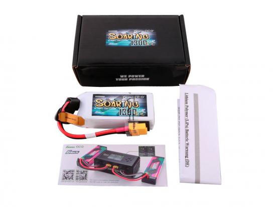 Gens Ace G-Tech LiPo - 3S 11.1V 1300mAh 30C Soaring with XT60