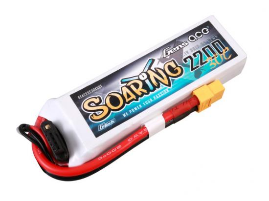 Gens Ace G-Tech LiPo - 3S 11.1V 2200mAh 30C Soaring with XT60