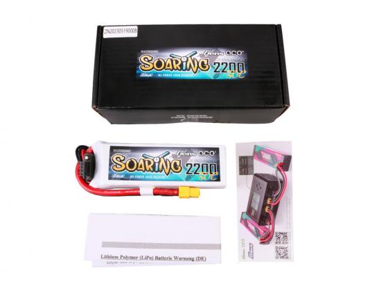 Gens Ace G-Tech LiPo - 3S 11.1V 2200mAh 30C Soaring with XT60