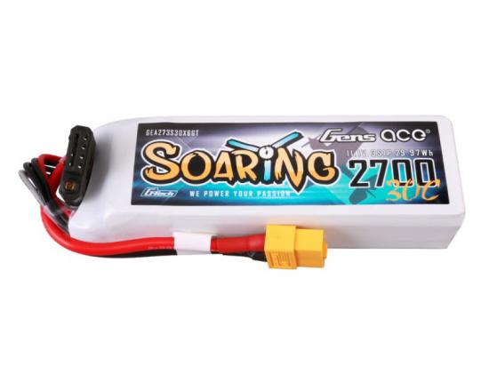 Gens Ace G-Tech LiPo - 3S 11.1V 2700mAh 30C Soaring with XT60