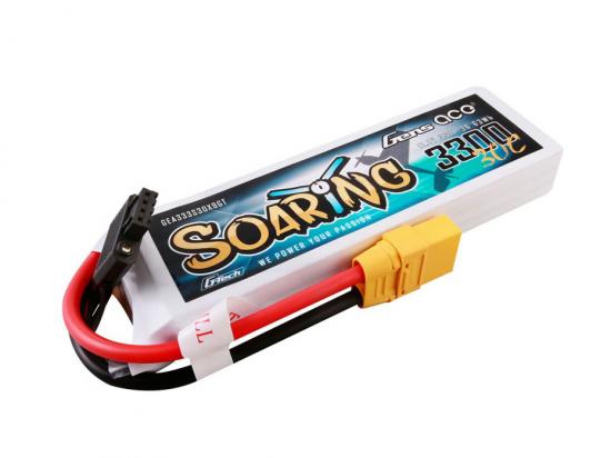 Gens Ace G-Tech LiPo - 3S 11.1V 3300mAh 30C Soaring with XT90