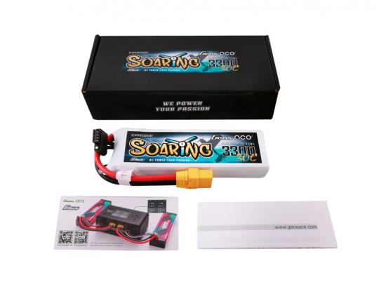 Gens Ace G-Tech LiPo - 3S 11.1V 3300mAh 30C Soaring with XT90