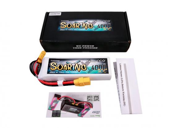 Gens Ace G-Tech LiPo - 3S 11.1V 4000mAh 30C Soaring with XT90
