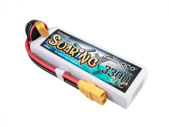 Gens Ace G-Tech LiPo - 4S 14.8V 3300mAh 30C Soaring with XT90