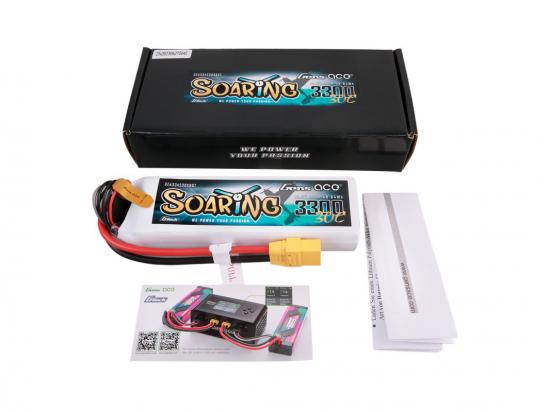 Gens Ace G-Tech LiPo - 4S 14.8V 3300mAh 30C Soaring with XT90