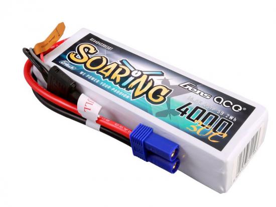 Gens Ace G-Tech LiPo - 4S 14.8V 4000mAh 30C Soaring with EC5