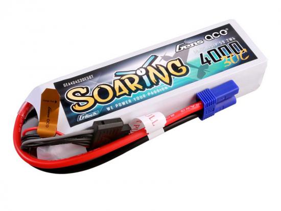 Gens Ace G-Tech LiPo - 4S 14.8V 4000mAh 30C Soaring with EC5