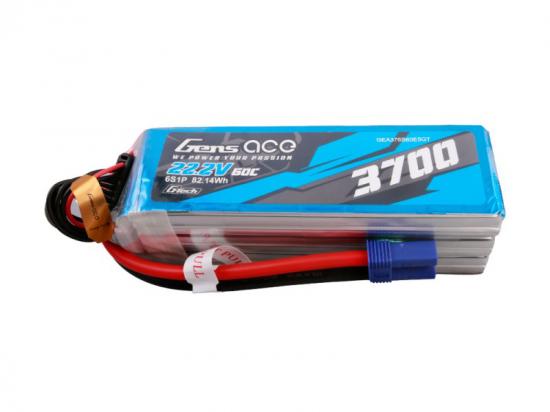 Li-Po G-Tech 6S 22.2V 3700mAh 60C with EC5