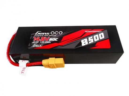 Gens Ace G-Tech Hard Case LiPo - 4S 14.8V 8500mAh 60C with XT90