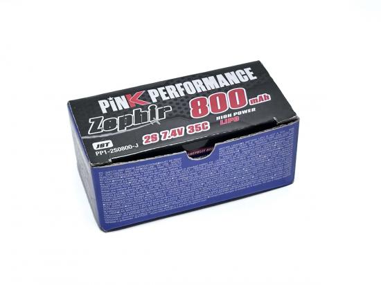 Pink Performance Zephir LiPo 2S 7.4V-800-35C (JST) 70x31x15mm 49g
