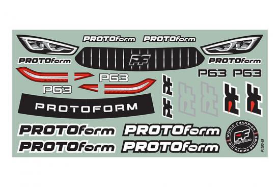 ProLine Protoform P63 Pro-Lite (0.5mm) Clear Bodyshell - 190mm