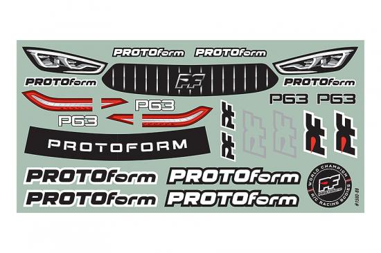 ProLine Protoform P63 Lightweight (0.65mm) Clear Bodyshell - 190mm