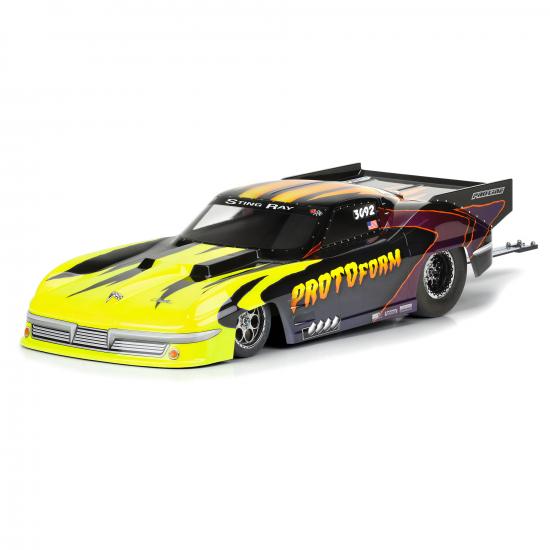 1:10 1963 Chevrolet Corvette Stingray Pro Mod Clear Body: Dr