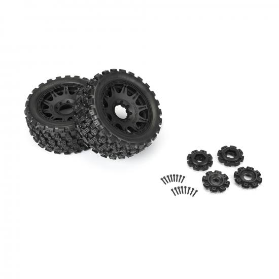 ProLine Badlands MX57 5.7 Tyres Mounted on Raid 8x48 Wheels (2)