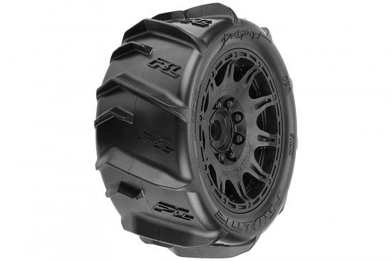 ProLine Dumont Paddle Tyres Pre Mounted on 5.7 Raid Black Wheels (2)
