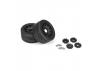 Menace HP 5.7 Street Belted Tires Mounted on Raid Black 8x4 Wheels (2) ** CLEARANCE **
