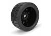 Menace HP 5.7 Street Belted Tires Mounted on Raid Black 8x4 Wheels (2) ** CLEARANCE **