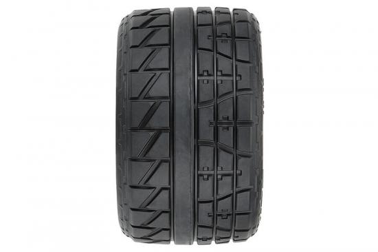 ProLine Menace HP 3.8 Belted Tyre On Raid Black 8x32 17mm Hex Wheels (2)
