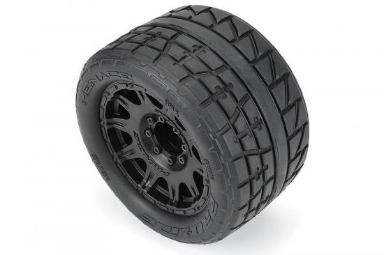 ProLine Menace HP 3.8 Belted Tyre On Raid Black 8x32 17mm Hex Wheels (2)