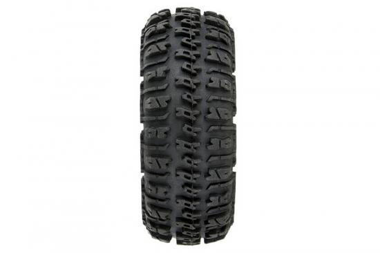 ProLine Trencher 1.0 Tyres On Mini Impulse Black Wheels - SCX24