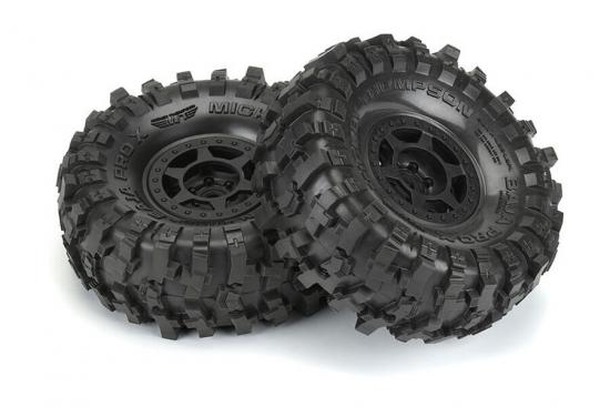 ProLine Mickey Thompson Baja Pro X 1.9 G8 Tyres - Mounted On Black Holcomb Wheels (2)