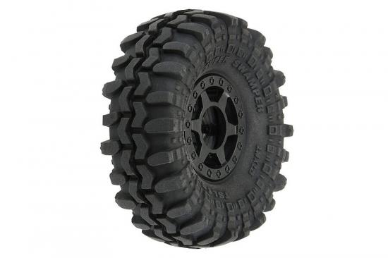 ProLine Interco Super Swamper TSL SX 1.0 on Black Holcomb Wheels - Fits Axial SCX24 (4)