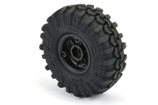 ProLine Interco Super Swamper TSL SX 1.0 on Black Holcomb Wheels - Fits Axial SCX24 (4)