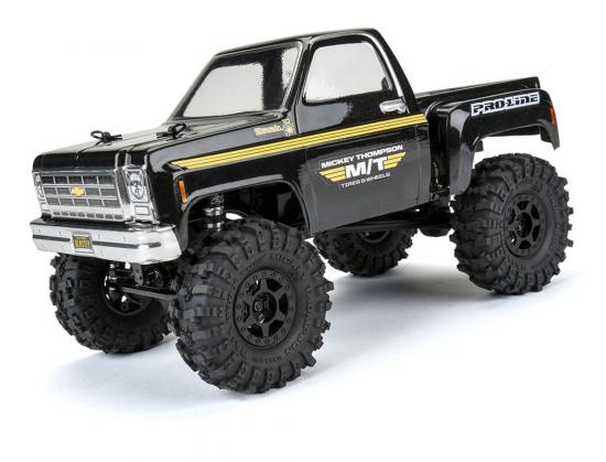 ProLine 1:24 Mickey Thompson Baja Pro X 1.0 MT Crawler Tyres on Mini Holcomb Black Wheels (4)
