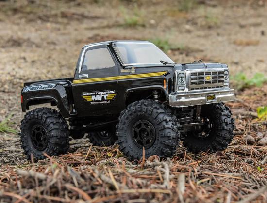 ProLine 1:24 Mickey Thompson Baja Pro X 1.0 MT Crawler Tyres on Mini Holcomb Black Wheels (4)