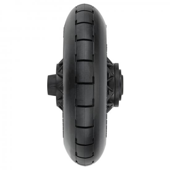 ProLine Supermoto S3 Rear Tyres Mounted on Black Losi Promoto Wheel (1)