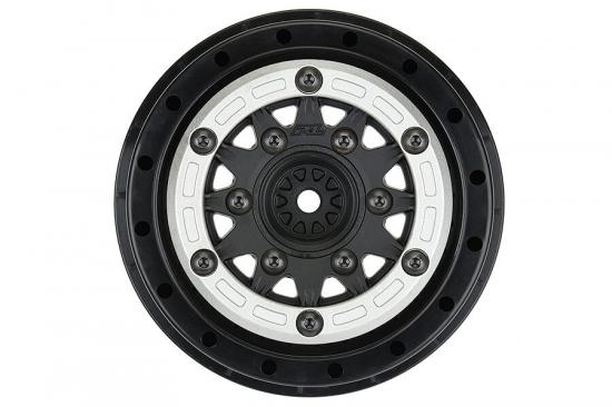 ProLine Raid 2.2/3.0 Silver/Black Beadloc 6X30 SC Wheels (2) ** CLEARANCE **
