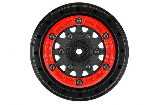 ProLine Raid 2.2/3.0 Red/Black Beadloc 6X30 SC Wheels (2) ** CLEARANCE **