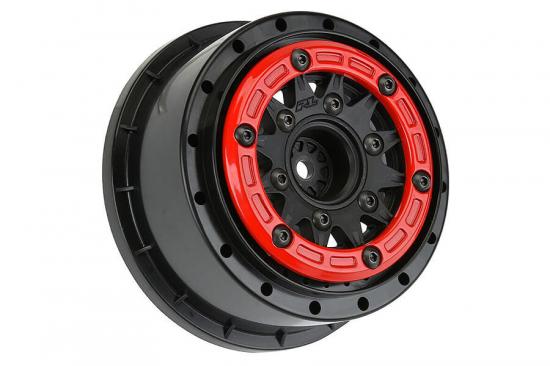 ProLine Raid 2.2/3.0 Red/Black Beadloc 6X30 SC Wheels (2) ** CLEARANCE **