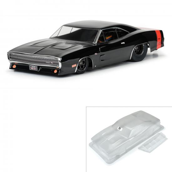 1:10 1970 Dodge Charger Clear Body: Drag Car