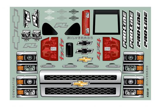 ProLine 2015 Chevy Silverado Clear Crawler Bodyshell (313mm WB) ** CLEARANCE **