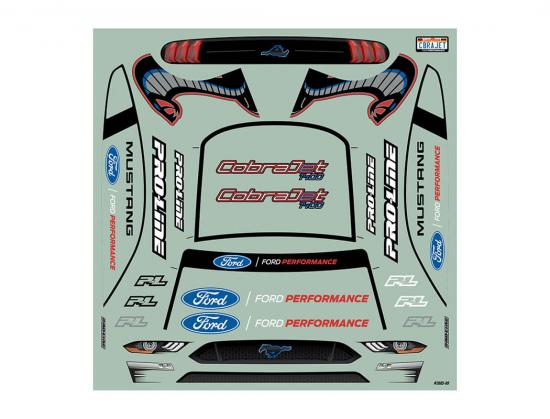 ProLine 1:16 2021 Ford Mustang Cobra Jet Clear Bodyshell - Fits Losi Mini No Prep Car (225mm WB)