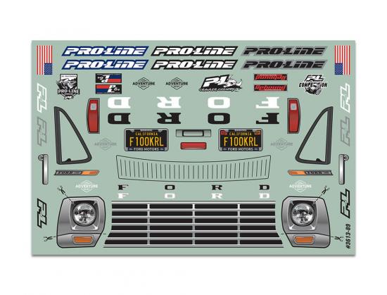 ProLine 1967 Ford F-100 Clear Body For 313mm Crawlers