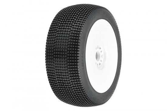 ProLine Convict S3 Tyres Premounted on Velocity V2 White Wheels (2)