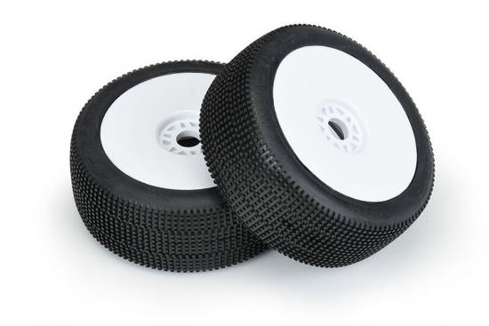 ProLine Convict S3 Tyres Premounted on Velocity V2 White Wheels (2)